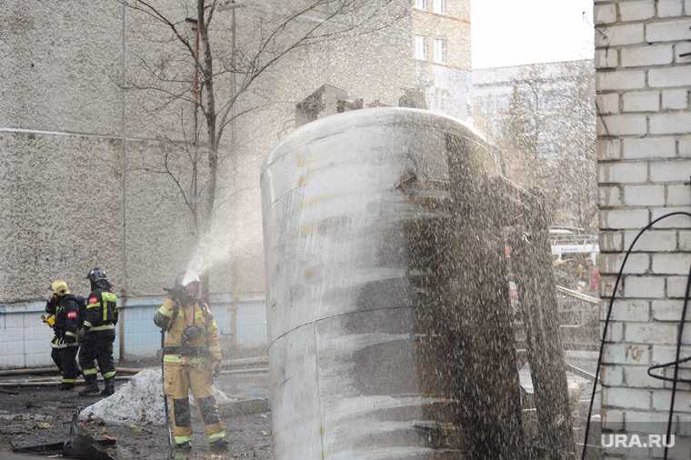 кислородная будка цистерна взорвалась разгерметизация Челябинск взрыв