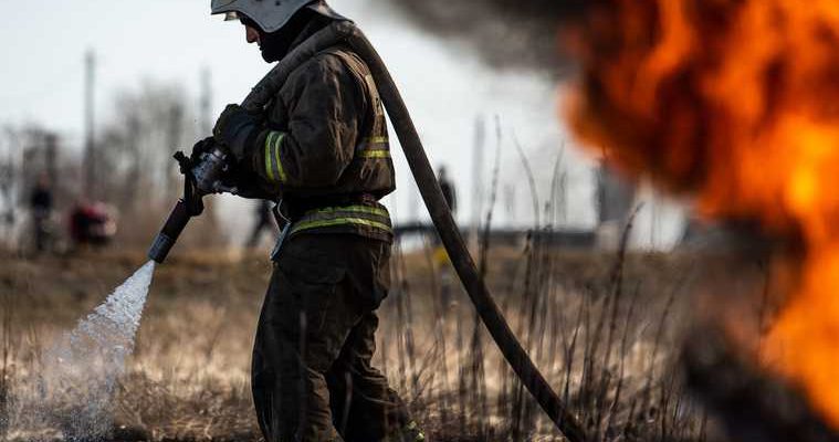 пожар Курганская область село Белозерское пожар